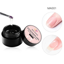Load image into Gallery viewer, MEET ACROSS  Fiber UV Gel Polish Fiberglass Extension Building Gel Repair Broken Nail Soak Off UV Gel Extend Nail Tips