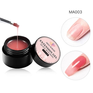 MEET ACROSS  Fiber UV Gel Polish Fiberglass Extension Building Gel Repair Broken Nail Soak Off UV Gel Extend Nail Tips