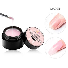 Load image into Gallery viewer, MEET ACROSS  Fiber UV Gel Polish Fiberglass Extension Building Gel Repair Broken Nail Soak Off UV Gel Extend Nail Tips
