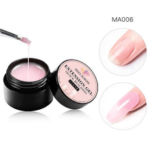 Load image into Gallery viewer, MEET ACROSS  Fiber UV Gel Polish Fiberglass Extension Building Gel Repair Broken Nail Soak Off UV Gel Extend Nail Tips