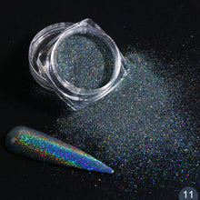 Load image into Gallery viewer, 1g Glitter for Nails Holographic Dip Powder Mirror Polishing Chrome Pigments Nail Art Decorations Laser Dazzling Dust LA1028-1