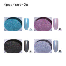 Load image into Gallery viewer, 1g Holographic Nail Powder Glitter Laser Holo Shimmer Nail Art Decorations Manicure Shining Chrome Pigment
