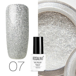 ROSALIND Gel Nail Polish Hybrid Varnish All For Manicure Semi Permanent Nails Art Gel Nail Polish Gellak Top Coat Primer