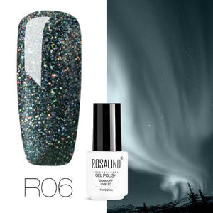 ROSALIND Gel Nail Polish Hybrid Varnish All For Manicure Semi Permanent Nails Art Gel Nail Polish Gellak Top Coat Primer