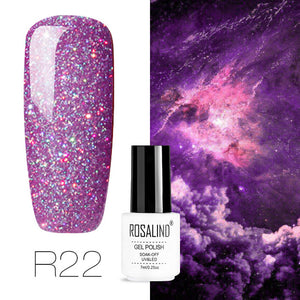 ROSALIND Gel Nail Polish Hybrid Varnish All For Manicure Semi Permanent Nails Art Gel Nail Polish Gellak Top Coat Primer