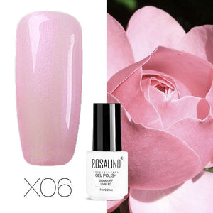 ROSALIND Gel Nail Polish Hybrid Varnish All For Manicure Semi Permanent Nails Art Gel Nail Polish Gellak Top Coat Primer