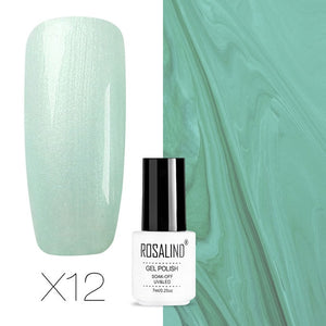 ROSALIND Gel Nail Polish Hybrid Varnish All For Manicure Semi Permanent Nails Art Gel Nail Polish Gellak Top Coat Primer