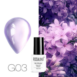 ROSALIND Gel Nail Polish Hybrid Varnish All For Manicure Semi Permanent Nails Art Gel Nail Polish Gellak Top Coat Primer