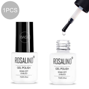 ROSALIND Gel Nail Polish Hybrid Varnish All For Manicure Semi Permanent Nails Art Gel Nail Polish Gellak Top Coat Primer