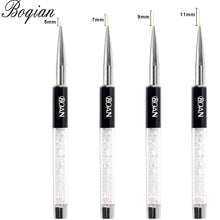 Load image into Gallery viewer, BQAN Professional 5mm/7mm/9mm Nail Brush Hand Draw Tips Drawing Line Painting Pen Tools Manicure Nail Art Brush Decoration