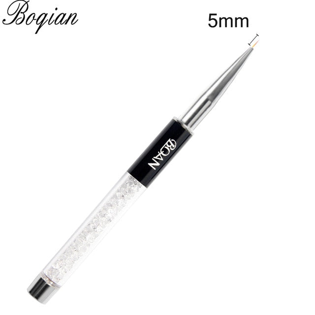 BQAN Professional 5mm/7mm/9mm Nail Brush Hand Draw Tips Drawing Line Painting Pen Tools Manicure Nail Art Brush Decoration