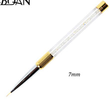 Load image into Gallery viewer, BQAN Professional 5mm/7mm/9mm Nail Brush Hand Draw Tips Drawing Line Painting Pen Tools Manicure Nail Art Brush Decoration