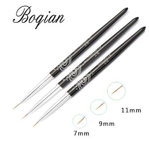 BQAN Professional 5mm/7mm/9mm Nail Brush Hand Draw Tips Drawing Line Painting Pen Tools Manicure Nail Art Brush Decoration