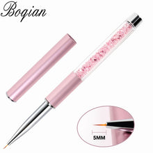 Load image into Gallery viewer, BQAN Professional 5mm/7mm/9mm Nail Brush Hand Draw Tips Drawing Line Painting Pen Tools Manicure Nail Art Brush Decoration