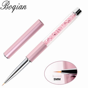 BQAN Professional 5mm/7mm/9mm Nail Brush Hand Draw Tips Drawing Line Painting Pen Tools Manicure Nail Art Brush Decoration