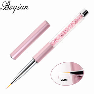 BQAN Professional 5mm/7mm/9mm Nail Brush Hand Draw Tips Drawing Line Painting Pen Tools Manicure Nail Art Brush Decoration