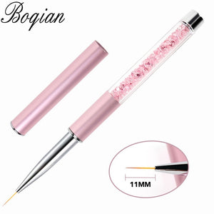 BQAN Professional 5mm/7mm/9mm Nail Brush Hand Draw Tips Drawing Line Painting Pen Tools Manicure Nail Art Brush Decoration