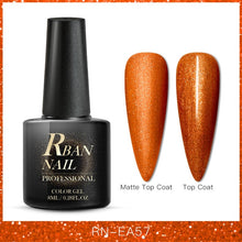 Load image into Gallery viewer, RBAN NAIL 8ML Color UV Gel Nail Polish Matt Top Coat Hybrid Nails Gel Soak Off Long Lasting Nail Art Gel Varnish Lacquer Tools