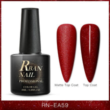 Load image into Gallery viewer, RBAN NAIL 8ML Color UV Gel Nail Polish Matt Top Coat Hybrid Nails Gel Soak Off Long Lasting Nail Art Gel Varnish Lacquer Tools