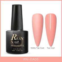 Load image into Gallery viewer, RBAN NAIL 8ML Color UV Gel Nail Polish Matt Top Coat Hybrid Nails Gel Soak Off Long Lasting Nail Art Gel Varnish Lacquer Tools