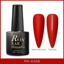 Load image into Gallery viewer, RBAN NAIL 8ML Color UV Gel Nail Polish Matt Top Coat Hybrid Nails Gel Soak Off Long Lasting Nail Art Gel Varnish Lacquer Tools