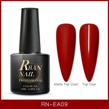 Load image into Gallery viewer, RBAN NAIL 8ML Color UV Gel Nail Polish Matt Top Coat Hybrid Nails Gel Soak Off Long Lasting Nail Art Gel Varnish Lacquer Tools