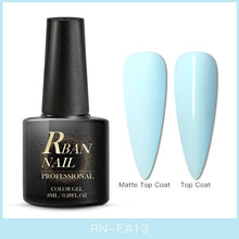 Load image into Gallery viewer, RBAN NAIL 8ML Color UV Gel Nail Polish Matt Top Coat Hybrid Nails Gel Soak Off Long Lasting Nail Art Gel Varnish Lacquer Tools