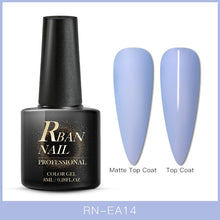 Load image into Gallery viewer, RBAN NAIL 8ML Color UV Gel Nail Polish Matt Top Coat Hybrid Nails Gel Soak Off Long Lasting Nail Art Gel Varnish Lacquer Tools