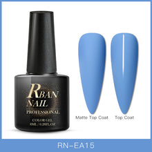 Load image into Gallery viewer, RBAN NAIL 8ML Color UV Gel Nail Polish Matt Top Coat Hybrid Nails Gel Soak Off Long Lasting Nail Art Gel Varnish Lacquer Tools