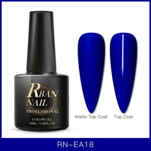 Load image into Gallery viewer, RBAN NAIL 8ML Color UV Gel Nail Polish Matt Top Coat Hybrid Nails Gel Soak Off Long Lasting Nail Art Gel Varnish Lacquer Tools