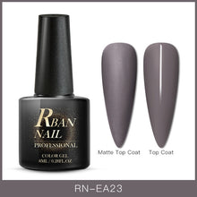 Load image into Gallery viewer, RBAN NAIL 8ML Color UV Gel Nail Polish Matt Top Coat Hybrid Nails Gel Soak Off Long Lasting Nail Art Gel Varnish Lacquer Tools
