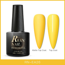 Load image into Gallery viewer, RBAN NAIL 8ML Color UV Gel Nail Polish Matt Top Coat Hybrid Nails Gel Soak Off Long Lasting Nail Art Gel Varnish Lacquer Tools