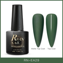Load image into Gallery viewer, RBAN NAIL 8ML Color UV Gel Nail Polish Matt Top Coat Hybrid Nails Gel Soak Off Long Lasting Nail Art Gel Varnish Lacquer Tools