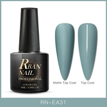 Load image into Gallery viewer, RBAN NAIL 8ML Color UV Gel Nail Polish Matt Top Coat Hybrid Nails Gel Soak Off Long Lasting Nail Art Gel Varnish Lacquer Tools