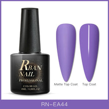 Load image into Gallery viewer, RBAN NAIL 8ML Color UV Gel Nail Polish Matt Top Coat Hybrid Nails Gel Soak Off Long Lasting Nail Art Gel Varnish Lacquer Tools