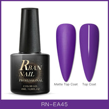Load image into Gallery viewer, RBAN NAIL 8ML Color UV Gel Nail Polish Matt Top Coat Hybrid Nails Gel Soak Off Long Lasting Nail Art Gel Varnish Lacquer Tools
