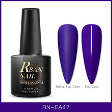 Load image into Gallery viewer, RBAN NAIL 8ML Color UV Gel Nail Polish Matt Top Coat Hybrid Nails Gel Soak Off Long Lasting Nail Art Gel Varnish Lacquer Tools