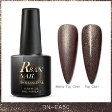 Load image into Gallery viewer, RBAN NAIL 8ML Color UV Gel Nail Polish Matt Top Coat Hybrid Nails Gel Soak Off Long Lasting Nail Art Gel Varnish Lacquer Tools