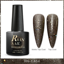Load image into Gallery viewer, RBAN NAIL 8ML Color UV Gel Nail Polish Matt Top Coat Hybrid Nails Gel Soak Off Long Lasting Nail Art Gel Varnish Lacquer Tools