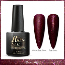 Load image into Gallery viewer, RBAN NAIL 8ML Color UV Gel Nail Polish Matt Top Coat Hybrid Nails Gel Soak Off Long Lasting Nail Art Gel Varnish Lacquer Tools