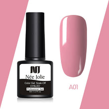 Load image into Gallery viewer, NEE JOLIE 60 Colors 8ml Gel Nail Polish LED UV Gel For Nail Gray Red Pink Soak Off Nail Art Varnish Hybrid Nail Gel Polish