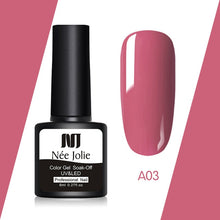 Load image into Gallery viewer, NEE JOLIE 60 Colors 8ml Gel Nail Polish LED UV Gel For Nail Gray Red Pink Soak Off Nail Art Varnish Hybrid Nail Gel Polish