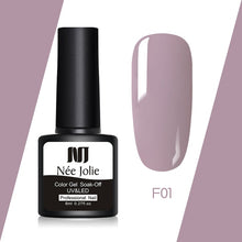 Load image into Gallery viewer, NEE JOLIE 60 Colors 8ml Gel Nail Polish LED UV Gel For Nail Gray Red Pink Soak Off Nail Art Varnish Hybrid Nail Gel Polish