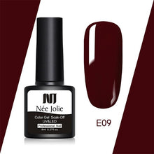 Load image into Gallery viewer, NEE JOLIE 60 Colors 8ml Gel Nail Polish LED UV Gel For Nail Gray Red Pink Soak Off Nail Art Varnish Hybrid Nail Gel Polish