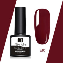Load image into Gallery viewer, NEE JOLIE 60 Colors 8ml Gel Nail Polish LED UV Gel For Nail Gray Red Pink Soak Off Nail Art Varnish Hybrid Nail Gel Polish