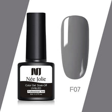 Load image into Gallery viewer, NEE JOLIE 60 Colors 8ml Gel Nail Polish LED UV Gel For Nail Gray Red Pink Soak Off Nail Art Varnish Hybrid Nail Gel Polish