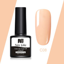 Load image into Gallery viewer, NEE JOLIE 60 Colors 8ml Gel Nail Polish LED UV Gel For Nail Gray Red Pink Soak Off Nail Art Varnish Hybrid Nail Gel Polish
