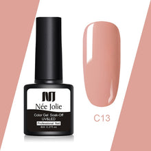 Load image into Gallery viewer, NEE JOLIE 60 Colors 8ml Gel Nail Polish LED UV Gel For Nail Gray Red Pink Soak Off Nail Art Varnish Hybrid Nail Gel Polish