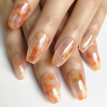 Load image into Gallery viewer, Wholesale Coffin Fake Nails Matte Wine Red Frosted Press On Nails Coloured White Black Peacock blue False Nails 27 Colors