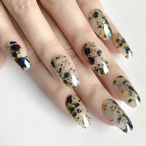 Wholesale Coffin Fake Nails Matte Wine Red Frosted Press On Nails Coloured White Black Peacock blue False Nails 27 Colors